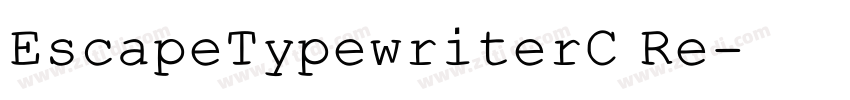 EscapeTypewriterC Re字体转换